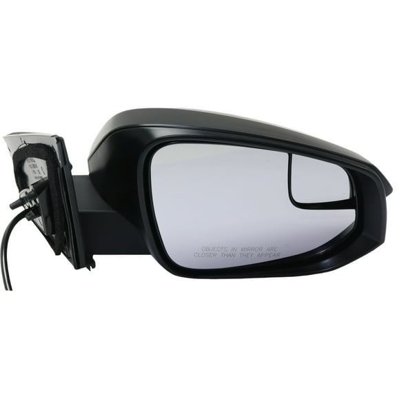 MIRROR Compatible For 2016-2018 Toyota RAV4 Right Passenger Power Glass Textured Black