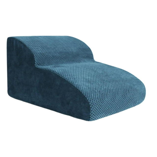 BELOVING 2 Tiers Comfortable for Small Dogs Dog Stairs Step for High Bed Indoor Couch Blue