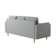 thumbnail image 5 of Studio Living Stockholm Modern Stationary Sofa, Light Gray Woven Fabric, 5 of 6