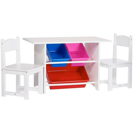 RiverRidge Kids Activity Table with Chairs and Bins