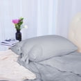 thumbnail image 6 of Luxury Duvet Cover and Sham Set Soft Washed Cotton Bowknot Light Gray Twin, 6 of 7