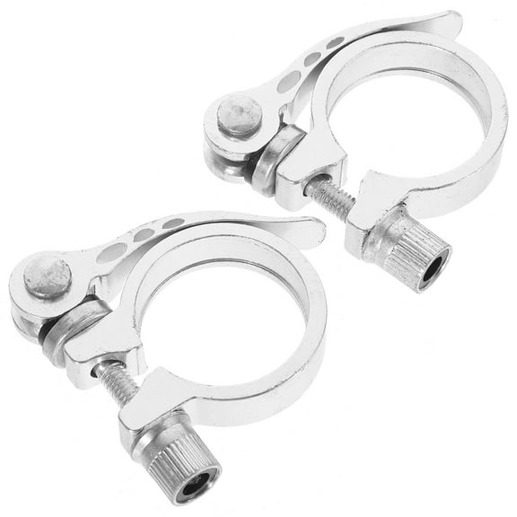 PAMINGONO Bike Accessories 2Pcs Quick Release Seat Post Clamp Fits 30.4-31.8Mm Seatpost