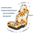 thumbnail image 3 of Wukai Sunflower 5 Full Set Car Seat Covers with Soft Padding Universal Auto Front Seats Protector and Cushion Mat, 3 of 5