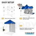 thumbnail image 3 of COOS BAY 5 Ft. W x 5 Ft. D Steel Outdoor Portable Canopy Tent with Sidewall, 3 of 8