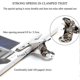 thumbnail image 5 of 6pcs Large Metal Hinge Clips,2 Inch Silver Bulldog Paper Clip Clamp/money File Binder Clips, 5 of 5