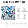 thumbnail image 5 of Nawypu  Blue Butterfly Pattern Pillow Cover,Decorative Couch Pillow Cover for Sofa,Cushion Case Indoor Outdoor Home Decoration, 5 of 5