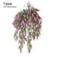 thumbnail image 1 of Guirnalda de lavanda artificial simulación floral vid oficina en casa plástico flor falsa ratán, rosa roja Inevent HA8324-03B, 1 of 6