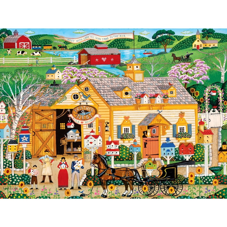 MasterPieces 300 Piece EZ Grip Jigsaw Puzzle - Feather & Nest