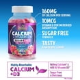 thumbnail image 6 of Calcium Supplement Gummies - Sugar Free Calcium Gummy with Vitamin D3 for Best Absorption - Supports Immune Health, Bones & Teeth - Nature's Calcium Chews for Women & Men - Berry Flavor - 120 Gummies, 6 of 9