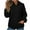Black, variant on Women's 2025 Hoodies Button Collar Drawstring Hooded Solid Color Hooded Sweatshirt With Casual Style Pockets And Quilted Long Sleeved Top