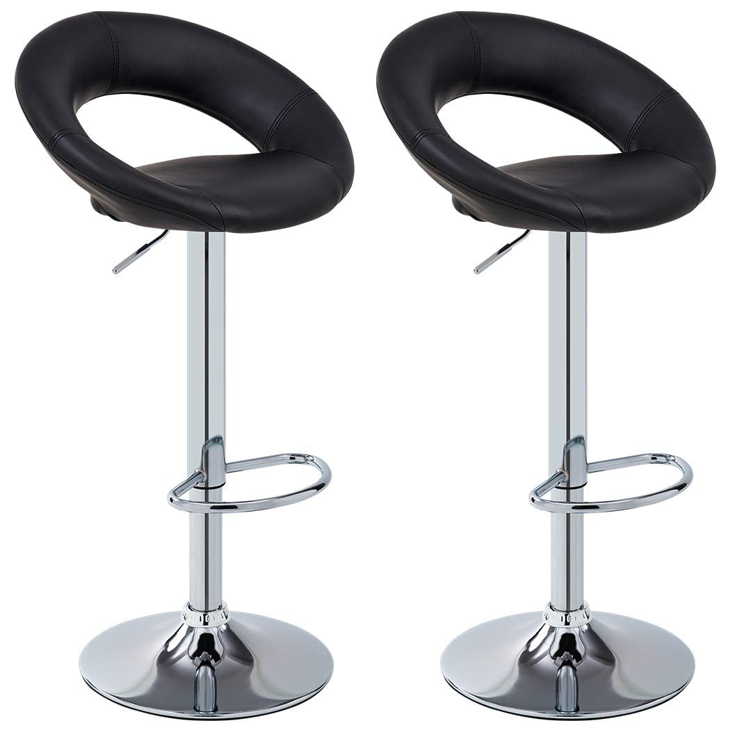 Swivel Counter Height Stool, Round Leather Swivel Bar Stools