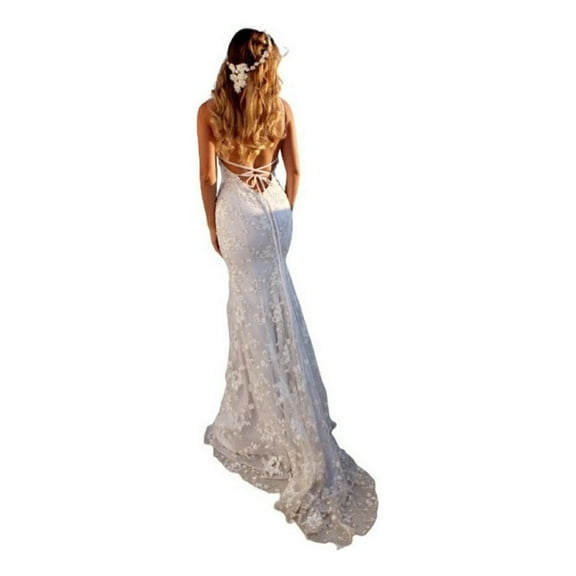 Wedding Dress Lace Embroidered Princess Civil Wedding New