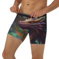thumbnail image 3 of Salouo Rainbow Scales Fantasy Dragon Pattern Men's Boxer Briefs, Soft & Breathable Underwear Elastic Waistband Briefs for Men,1-Pack, 3 of 7