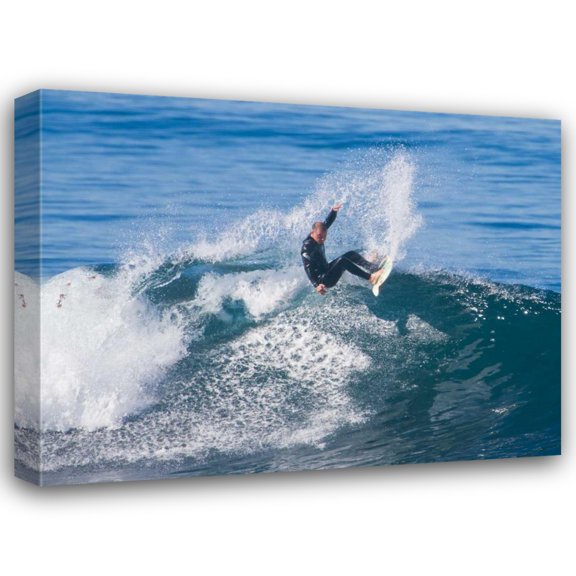 Lee Peterson 18x15 Gallery Wrapped Canvas Wall Art Titled - Surfing II