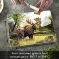 thumbnail image 7 of CounterArt Tranquil Moose Tempered Glass Cutting Board 10" by 8", 7 of 7