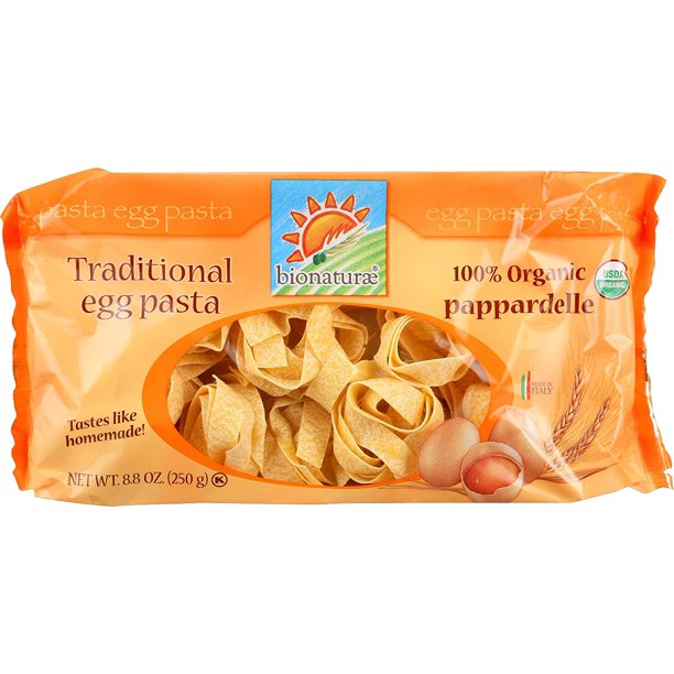 Bionaturae Tagliatelle Organic Egg Pasta Bionaturae, Pasta Pappardelle Egg Organic, 8.8 Ounce - Walmart.com