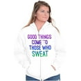 thumbnail image 4 of Inspirational Gotta Shine Quote Zip Hoodie Sweatshirt Women Brisco Brands S, 4 of 5