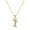 ZJ3321-I, variant on Initial Necklace For Women,14K Gold Plated Round Letter Pendant Necklace Capital Monogram Necklace Alhpabets from A-Z Figaro Chain Necklace