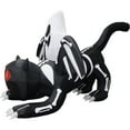 thumbnail image 6 of Haunted Hill Farm 5 ft Tall Pre-lit Inflatable Black Cat Bat with Red Eyes and Ghost, HIBCATS052-L, 6 of 13
