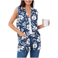 thumbnail image 6 of DIOAZUD Sleeveless Cardigan Vest for Women Open Front Boho Style Cardigans with Pockets Lightweight Casual Floral Print Vests, 6 of 7