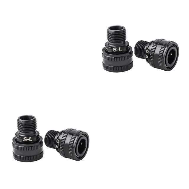 Naiovety 1 par de extensores de Pedal, accesorio de conexión profesional de acero inoxidable, pieza de repuesto, Conector de manivela de ciclismo para Negro 2piezas Naiovety CBP226776