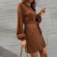 thumbnail image 4 of Vestido de punto para mujer, elegante vestido tipo suéter, minivestido de manga larga, cuello redondo, paquete de vestido de invierno MOREWEG, 4 of 6