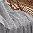 thumbnail image 4 of Manta de cama, 100% algodón, tejido gofrado, 130 x 180 cm, gris, 4 of 7