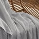 thumbnail image 4 of Manta de cama, 100% algodón, tejido gofrado, 130 x 180 cm, gris, 4 of 7