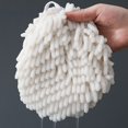thumbnail image 6 of 2 Pack Fuzzy Chenille Hand Towels Ball, Hanging Hand Towels with Loop for Kitchen Bathroom,Soft Absorbent Hand Bath Towels, 6 of 9