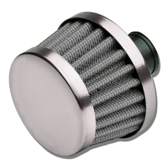 DNA Motoring Air Intake Manifold Crankcase Vent Valve/Breather, Tapered Gauze Filter