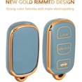 thumbnail image 4 of Key Fob Cover Compatible with Toyota Camry 2002-2006 4 Button Keychain Case Holder Protector,Blue, 4 of 6
