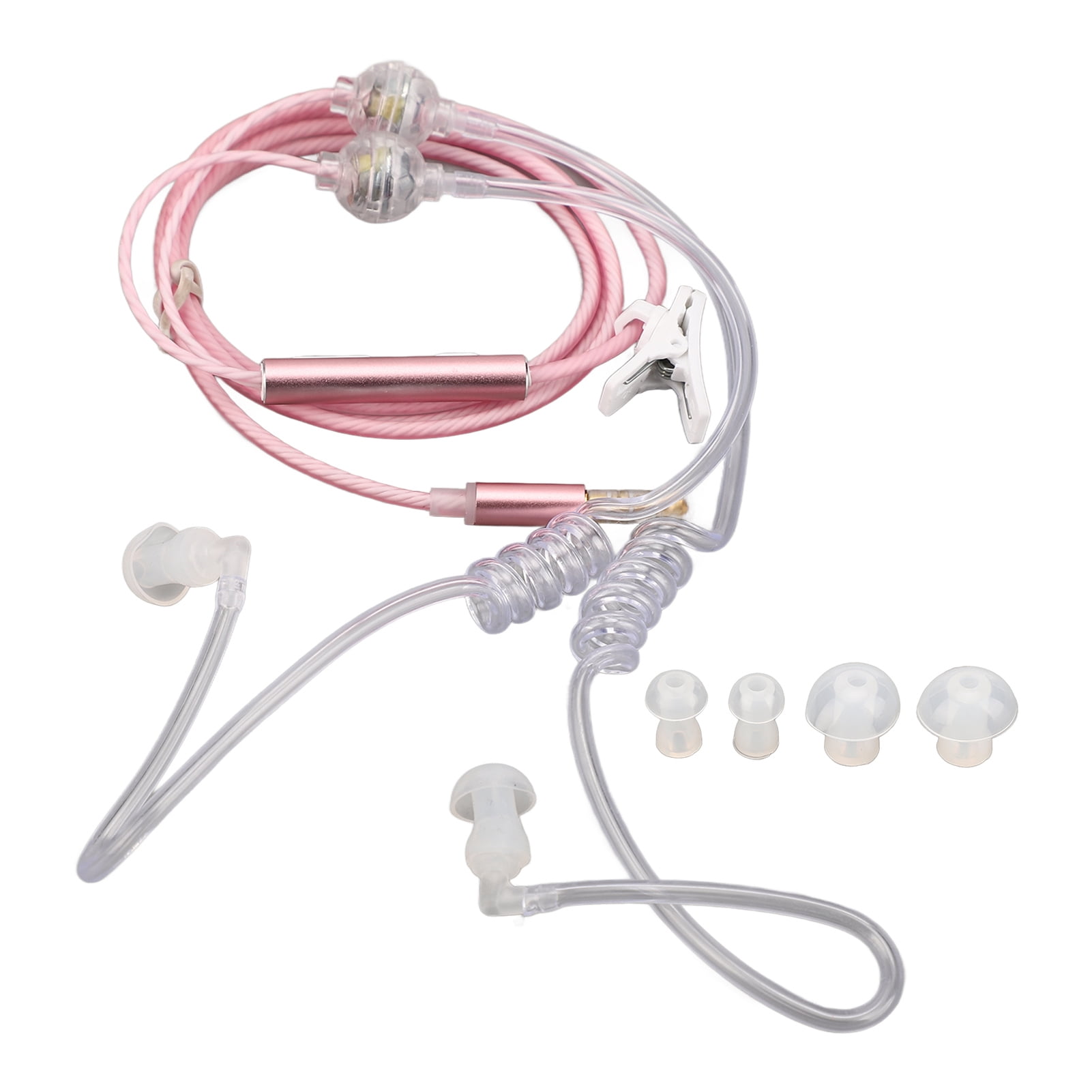 Radiation Free Headphone,Air Tube Earbuds Ergonomic Binaural Air Tube Earbuds Earphones Sturdy Construction
