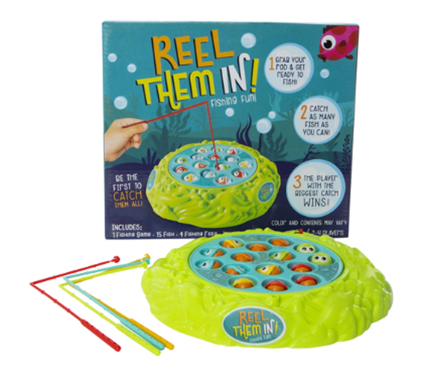 Reel Them In! Fishing Game Friends or Family Game Ages 4+ 2-4