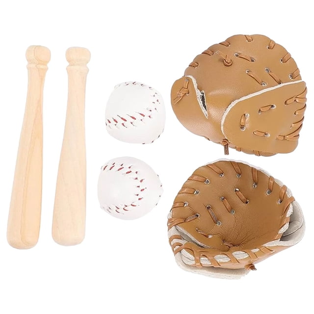 Mini Baseball Kit for Doll House Accessories Assorted Color Cloth Material Small Size Lightweight