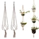 thumbnail image 4 of Soporte para macetas Cuerda colgante Plantas tejidas a mano Cesta colgante Bolsa de red Suministro de jardín Bohe Colgador de plantas Yuarrent JJ18383-05, 4 of 6