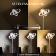 thumbnail image 3 of TEMOGU-Floor Lamp, Multi-Angle Lighting Modern LED Standing Lamp with Unique Rotatable Design, Eye-Protecting Dimmable 3 Color Temperature, Remote/Touch Control for Living Room Bedroom Office, White, 3 of 4