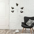 thumbnail image 4 of Simple Designs 5 Light Adjustable Gooseneck Black Floor Lamp with White Shades, 4 of 7