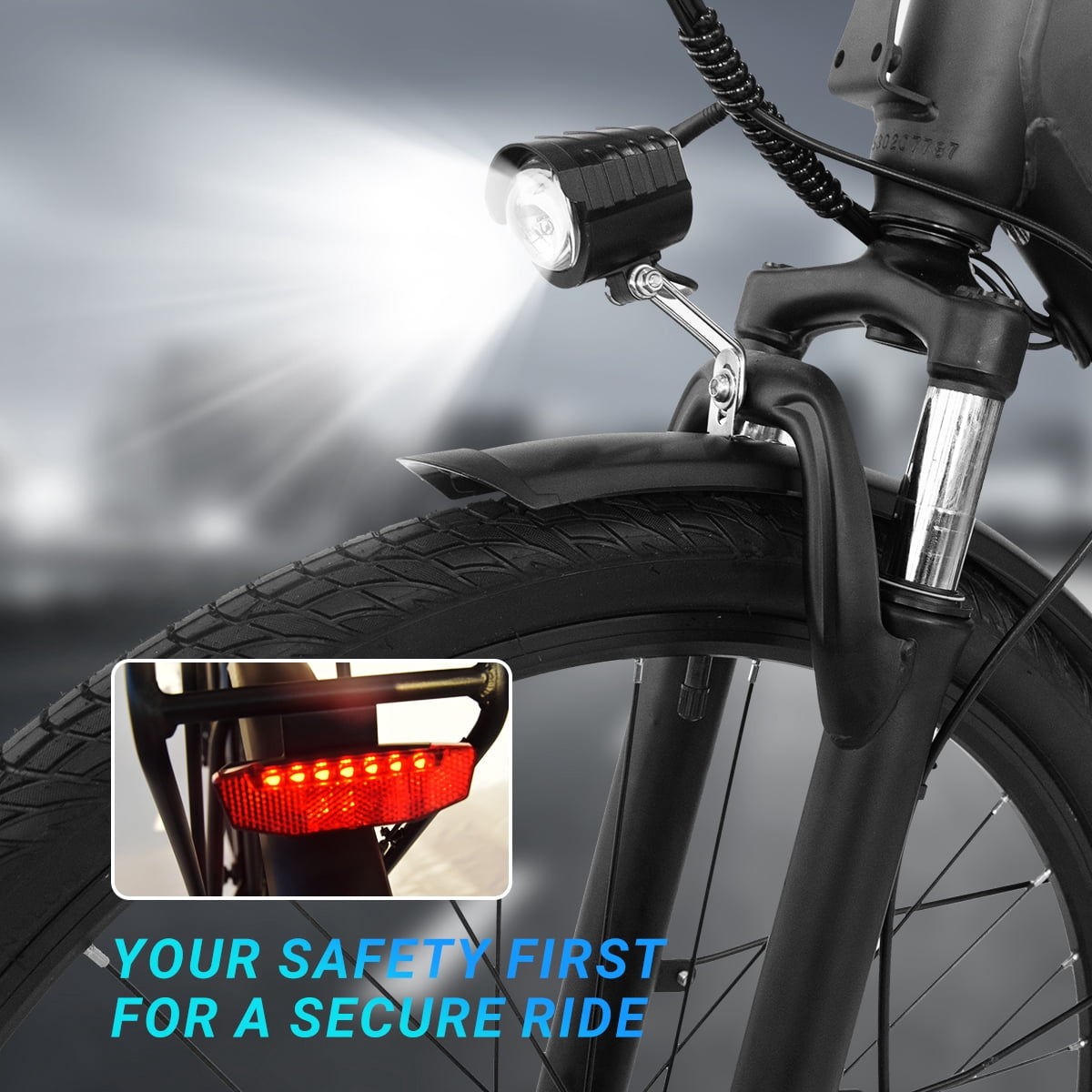 DYU Electric Bike for Adults,26" Ebike,1000W Peak Power Motor,48V 10.4Ah Removable Battery,20MPH,45 Miles Max,7-Speed Electric Bicycle,UL 2849