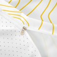 thumbnail image 4 of Homewish Geometric Wavy Lines Twin Duvet Cover,Modern Abstract Twin Bedding,White Golden,Reversible,2 Pieces,1 Duvet Cover and 1 Pillowcase, 4 of 6