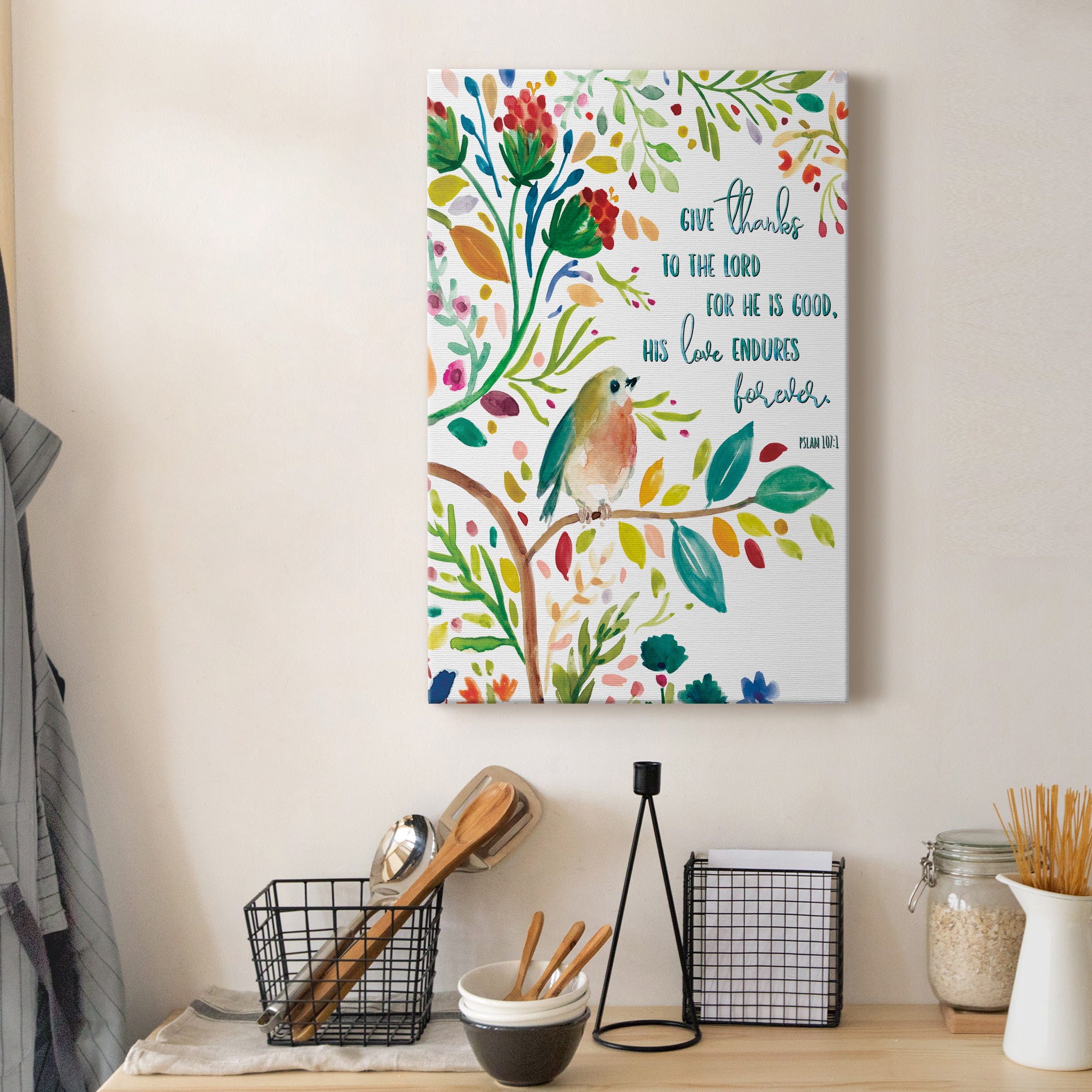 Give Thanks Premium Gallery Wrapped Canvas - Ready to Hang - 32 x 48