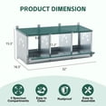 thumbnail image 4 of Miniyam Metal Nesting Boxes for Chicken, 3 Compartment Nesting Box,Galvanized Steel Nesting Boxes for Hens, Easy To Assemble, 4 of 8