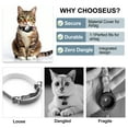 thumbnail image 5 of Unique Bargains Waterproof Cat Collar for Airtag  Reflective Collar with Bell Breakaway Cat Collar for Airtag Holder Cat Collars Cat Collar for Apple Air Tag Pink, 5 of 7
