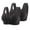 Black, variant on New Bralettes for Women 2Pc Embroidered Glossy Comfortable Breathable Bra Underwear No Rims Two Piece Set Easy Care Sports Bras for Women High Support
