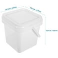 thumbnail image 2 of Gongxipen Multi-Purpose Reusable Plastic Bucket with Handle and Lid, Paint Pail for Oil Paint, Painting, and Household Tasks, 2 of 7