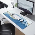 thumbnail image 2 of the Waves&nbsp;pad Mousewaterproofwashable&nbsp;for Office Home Work GamingmousepadsRubber Base Mousepad with Stitched Edges 31.5x11.8inches, 2 of 7