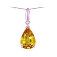 thumbnail image 3 of Star K� Genuine Citrine Drop Pear Shaped Pendant Necklace, 3 of 9
