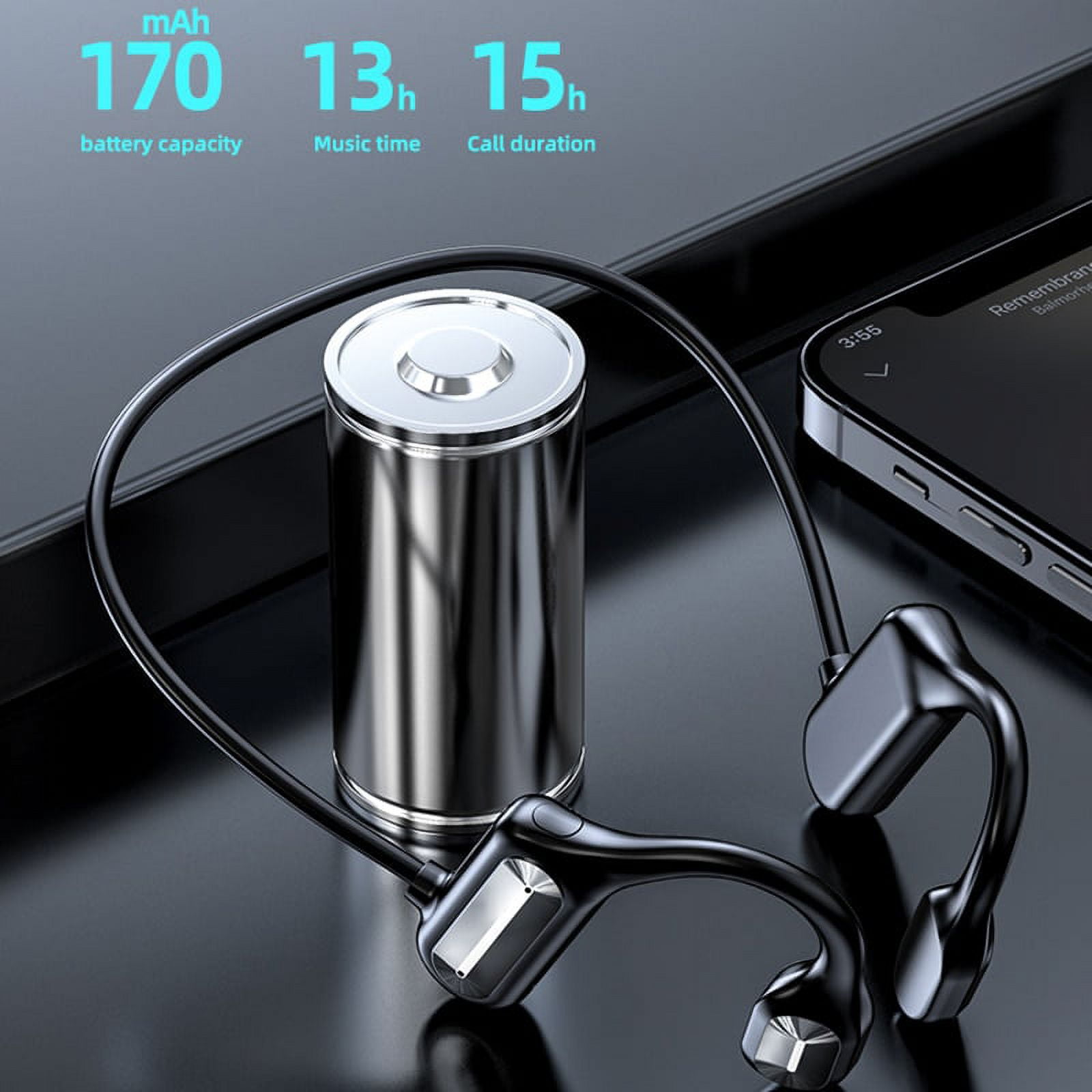 NEW Wireless Headphones Bluetooth 5.0 Bone Conducting Earphones Painless Not In The Ear Outdoor Sports Earbuds Stereo Waterproof