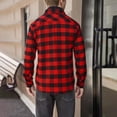 thumbnail image 6 of Boys Plaid Shirts Long Sleeve Button Down Flannel Shirt Casual Tops Comfy Lapel Checkered Shirt Tops For Kids,Flannel Shirt Boys 12-13 Years, 6 of 7