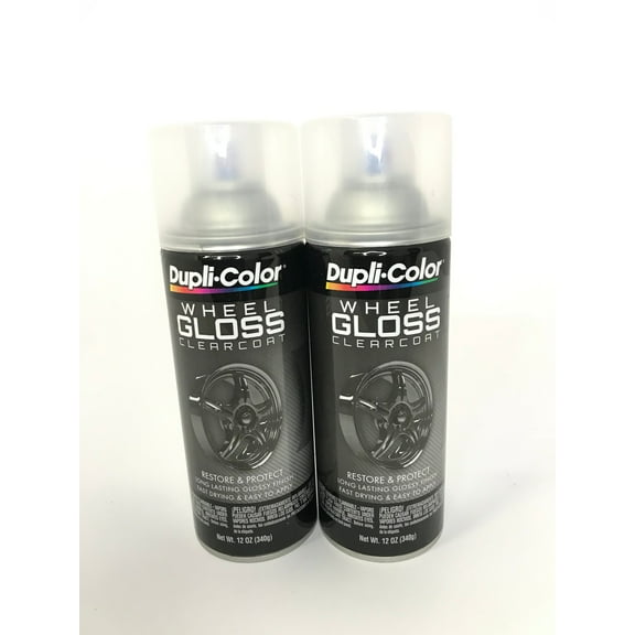 Duplicolor HWP103 - 2 Pack Wheel Coating Spray Paint Gloss Clear Coat - 12 oz