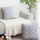thumbnail image 2 of SZTXJ gray Set of 2 Faux Wool and Velvet Cushion Covers, Soft Plush Decorative Pillow Case with Wave Pattern, 45x45CM, 2 of 5